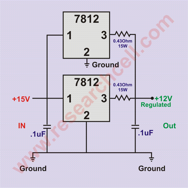 7812 in parallel circuit diagram