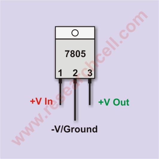 7805 Pin Configuration and Voltage Regulator Circuit
