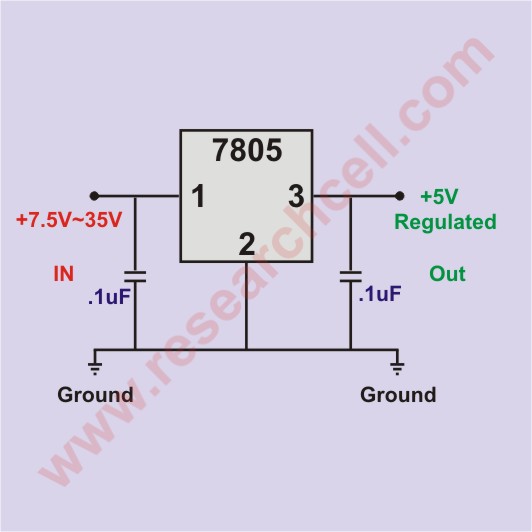 7805 Circuit Diagram