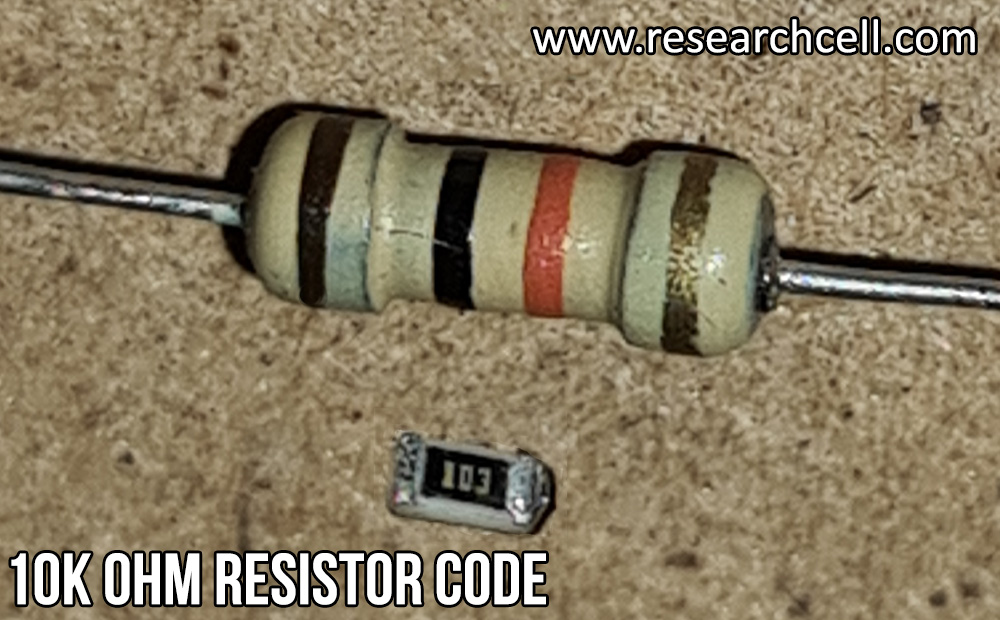 10K Resistor color code
